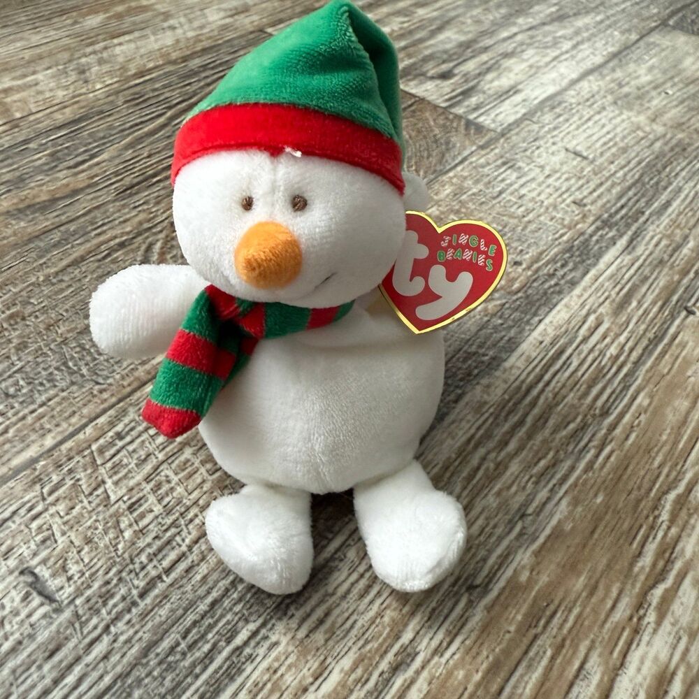 Ty Jingle Beanie Baby ICECAPS Holiday Snowman
